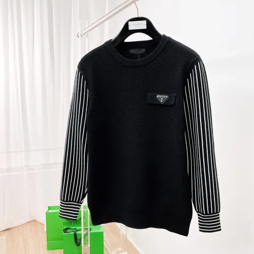 Prada Sweaters Long Sleeved For Men #1419152 $76.00 USD, Wholesale Replica Prada Sweaters
