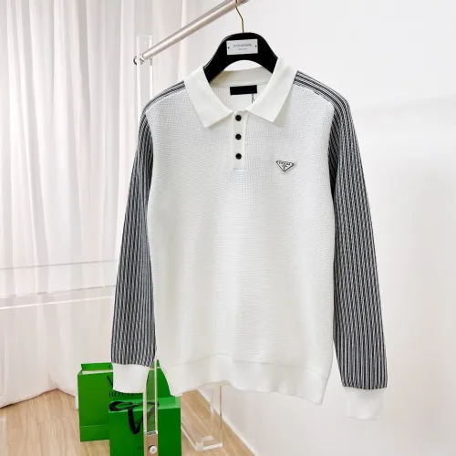 Prada Sweaters Long Sleeved For Men #1419154 $76.00 USD, Wholesale Replica Prada Sweaters