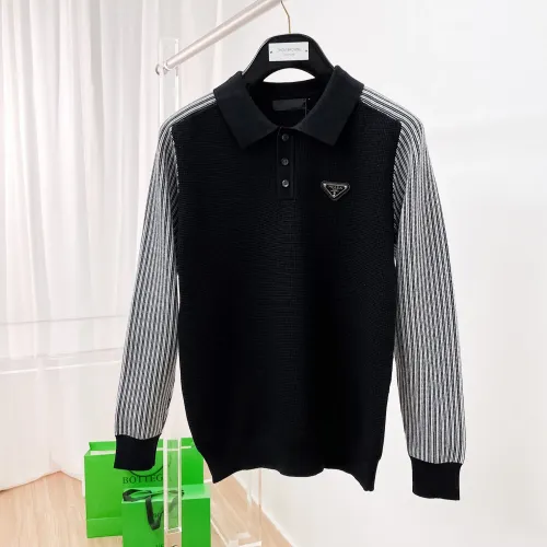 Prada Sweaters Long Sleeved For Men #1419155 $76.00 USD, Wholesale Replica Prada Sweaters