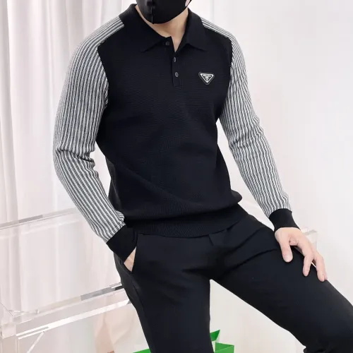 Replica Prada Sweaters Long Sleeved For Men #1419155 $76.00 USD for Wholesale