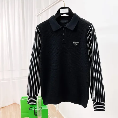 Prada Sweaters Long Sleeved For Men #1419157 $76.00 USD, Wholesale Replica Prada Sweaters
