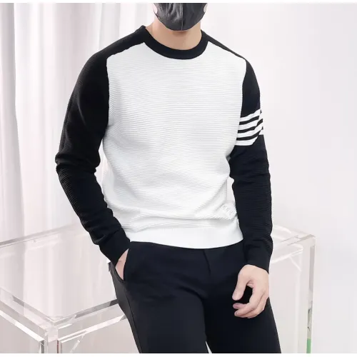 Replica Thom Browne TB Sweaters Long Sleeved For Men #1419159 $64.00 USD for Wholesale