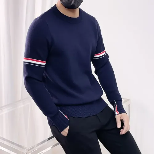 Replica Thom Browne TB Sweaters Long Sleeved For Men #1419161 $72.00 USD for Wholesale