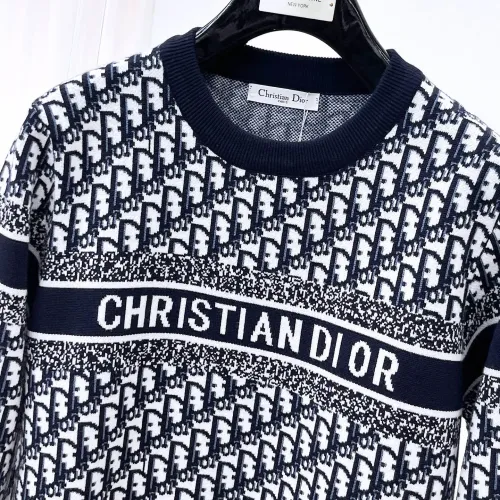 Replica Christian Dior Sweaters Long Sleeved For Men #1419181 $85.00 USD for Wholesale