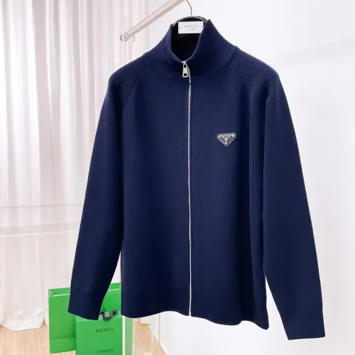 Prada Sweaters Long Sleeved For Men #1419196 $122.00 USD, Wholesale Replica Prada Sweaters