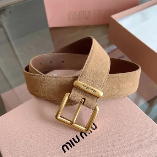 MIU MIU AAA Quality Belts In 3.5cm For Unisex #1419237 $56.00 USD, Wholesale Replica MIU MIU AAA Quality Belts