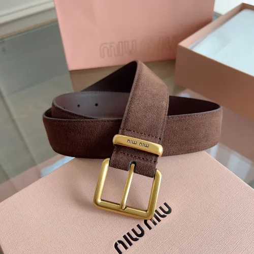 MIU MIU AAA Quality Belts In 3.5cm For Unisex #1419238 $56.00 USD, Wholesale Replica MIU MIU AAA Quality Belts
