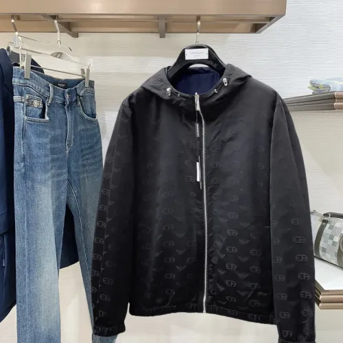 Replica Armani Jackets Long Sleeved For Men #1419239 $132.00 USD for Wholesale