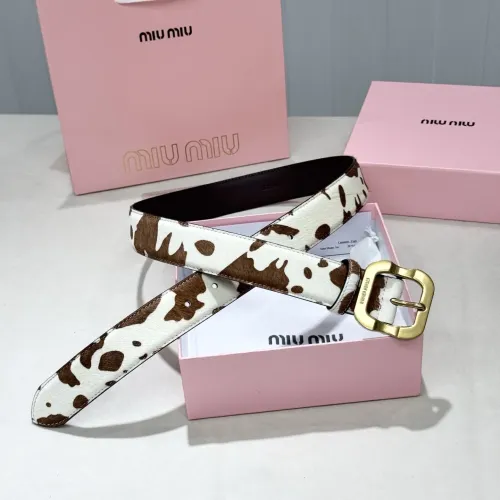 MIU MIU AAA Quality Belts In 3.5cm For Unisex #1419244 $56.00 USD, Wholesale Replica MIU MIU AAA Quality Belts