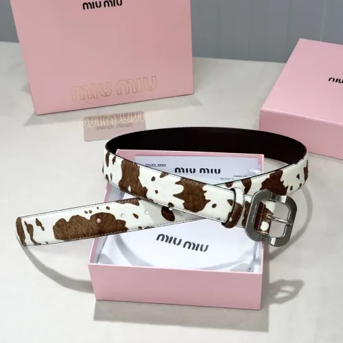 MIU MIU AAA Quality Belts In 3.5cm For Unisex #1419245 $56.00 USD, Wholesale Replica MIU MIU AAA Quality Belts