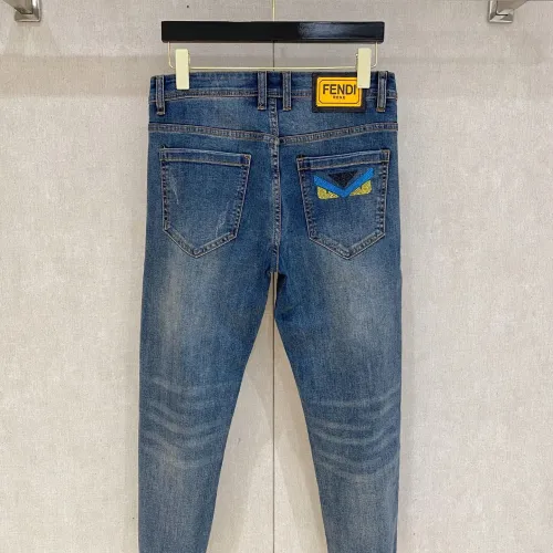 Replica Fendi Jeans For Men #1419291 $85.00 USD for Wholesale