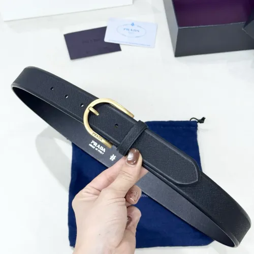 Prada AAA Quality Belts In 3.5cm For Men #1419332 $60.00 USD, Wholesale Replica Prada AAA Quality Belts