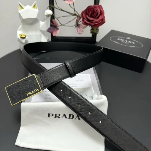 Prada AAA Quality Belts In 3.5cm For Men #1419518 $60.00 USD, Wholesale Replica Prada AAA Quality Belts