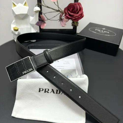 Prada AAA Quality Belts In 3.5cm For Men #1419521 $60.00 USD, Wholesale Replica Prada AAA Quality Belts