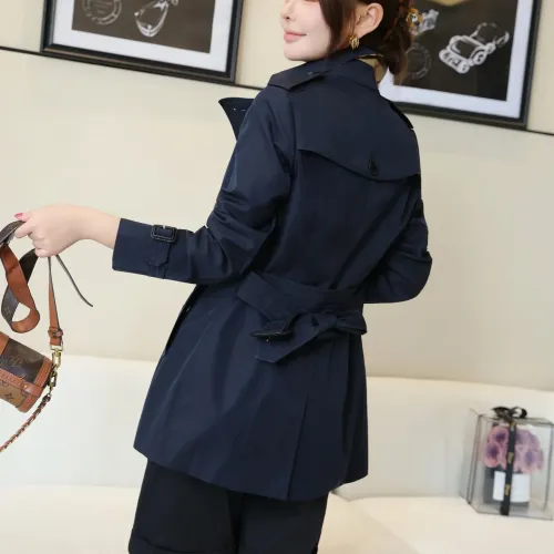 Replica Burberry Trench Coat Long Sleeved For Women #1419541 $160.00 USD for Wholesale