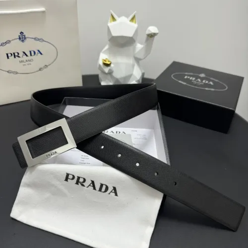 Prada AAA Quality Belts In 3.5cm For Men #1419551 $60.00 USD, Wholesale Replica Prada AAA Quality Belts