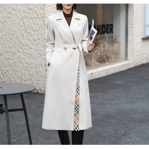 Burberry Trench Coat Long Sleeved For Women #1419553 $170.00 USD, Wholesale Replica Burberry Trench Coat