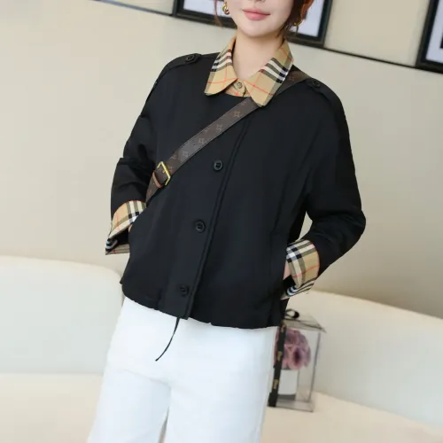 Burberry Trench Coat Long Sleeved For Women #1419566 $132.00 USD, Wholesale Replica Burberry Trench Coat