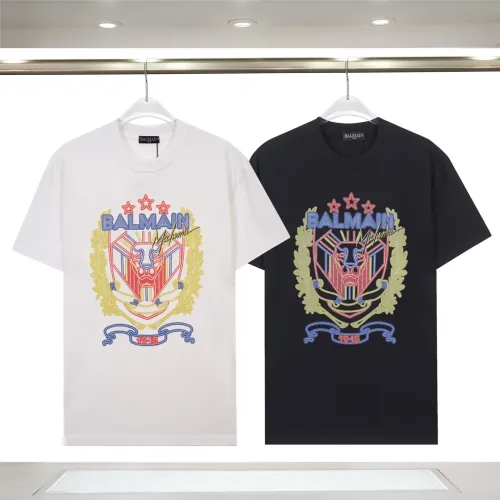 Replica Balmain T-Shirts Short Sleeved For Unisex #1419618 $29.00 USD for Wholesale