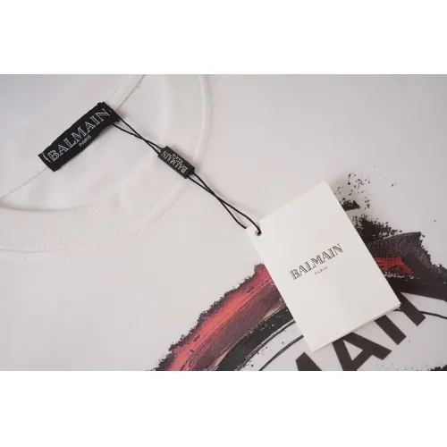 Replica Balmain T-Shirts Short Sleeved For Unisex #1419620 $29.00 USD for Wholesale