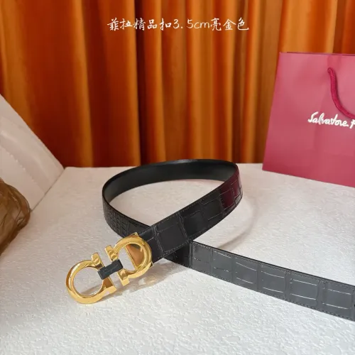 Salvatore Ferragamo AAA Quality Belts In 3.5cm For Men #1419728 $52.00 USD, Wholesale Replica Salvatore Ferragamo AAA Quality Belts