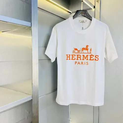 Hermes T-Shirts Short Sleeved For Unisex #1420205 $27.00 USD, Wholesale Replica Hermes T-Shirts