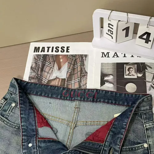 Replica Gucci Jeans For Men #1420228 $45.00 USD for Wholesale