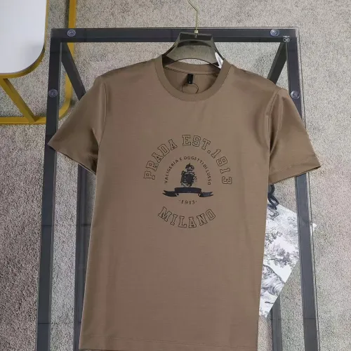 Prada T-Shirts Short Sleeved For Men #1420278 $34.00 USD, Wholesale Replica Prada T-Shirts