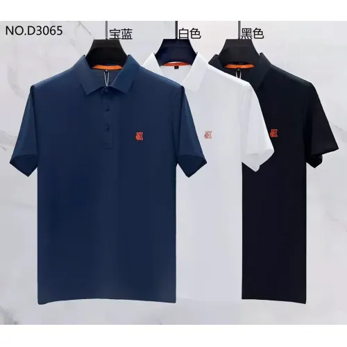 Replica Hermes T-Shirts Short Sleeved For Men #1420330 $40.00 USD for Wholesale