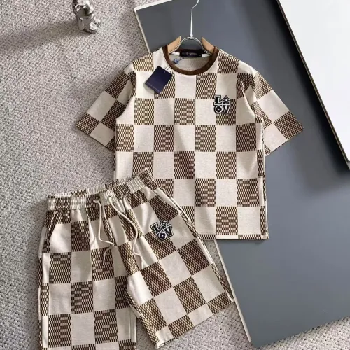 Louis Vuitton LV Tracksuits Short Sleeved For Men #1420432 $56.00 USD, Wholesale Replica Louis Vuitton LV Tracksuits