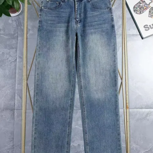 Replica Fendi Jeans For Men #1420456 $45.00 USD for Wholesale