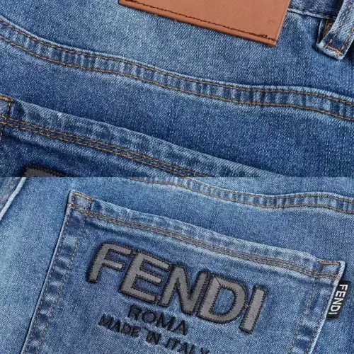 Replica Fendi Jeans For Men #1420522 $45.00 USD for Wholesale
