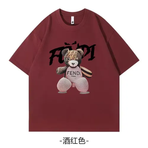 Fendi T-Shirts Short Sleeved For Unisex #1420588 $34.00 USD, Wholesale Replica Fendi T-Shirts