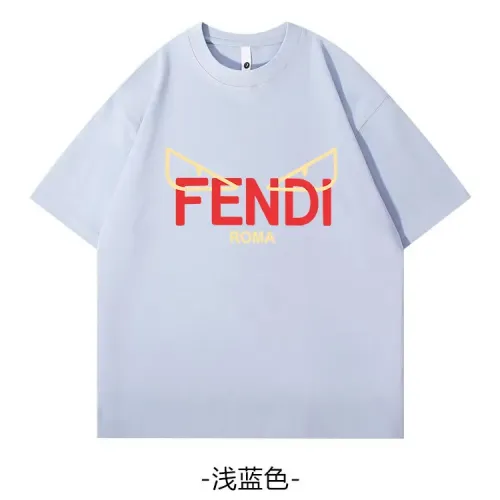 Fendi T-Shirts Short Sleeved For Unisex #1420650 $34.00 USD, Wholesale Replica Fendi T-Shirts