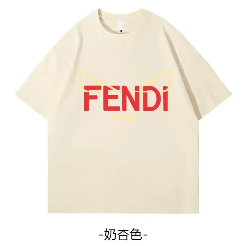 Fendi T-Shirts Short Sleeved For Unisex #1420651 $34.00 USD, Wholesale Replica Fendi T-Shirts
