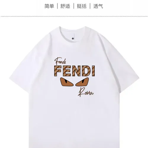 Fendi T-Shirts Short Sleeved For Unisex #1420661 $34.00 USD, Wholesale Replica Fendi T-Shirts