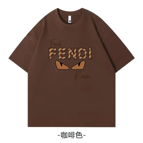 Fendi T-Shirts Short Sleeved For Unisex #1420664 $34.00 USD, Wholesale Replica Fendi T-Shirts