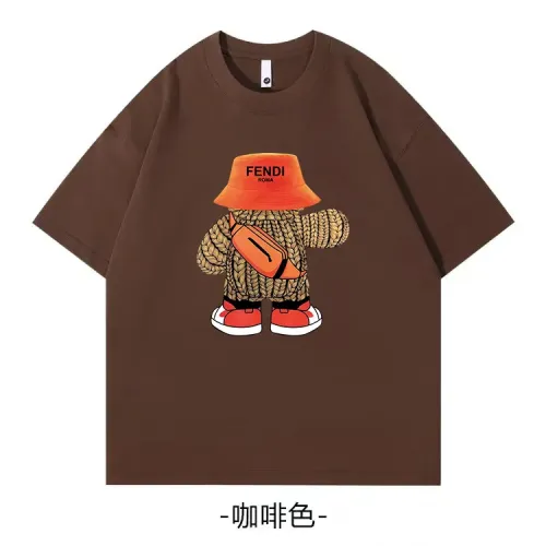 Fendi T-Shirts Short Sleeved For Unisex #1420670 $34.00 USD, Wholesale Replica Fendi T-Shirts