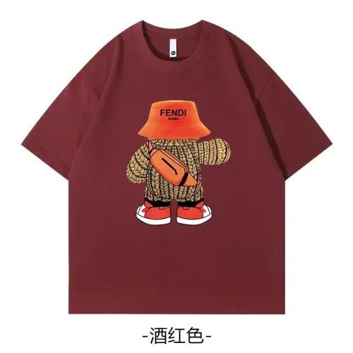 Fendi T-Shirts Short Sleeved For Unisex #1420671 $34.00 USD, Wholesale Replica Fendi T-Shirts