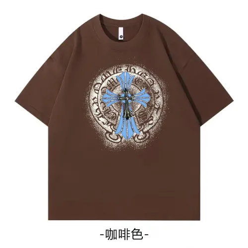 Chrome Hearts T-Shirts Short Sleeved For Unisex #1420738 $34.00 USD, Wholesale Replica Chrome Hearts T-Shirts