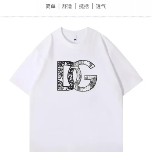Dolce &amp; Gabbana D&amp;G T-Shirts Short Sleeved For Unisex #1420740 $34.00 USD, Wholesale Replica Dolce &amp; Gabbana D&amp;G T-Shirts