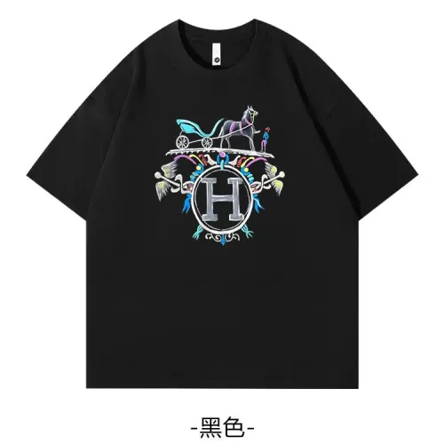 Hermes T-Shirts Short Sleeved For Unisex #1420799 $34.00 USD, Wholesale Replica Hermes T-Shirts