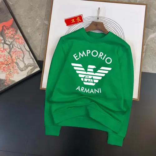 Armani Hoodies Long Sleeved For Men #1420858 $48.00 USD, Wholesale Replica Armani Hoodies