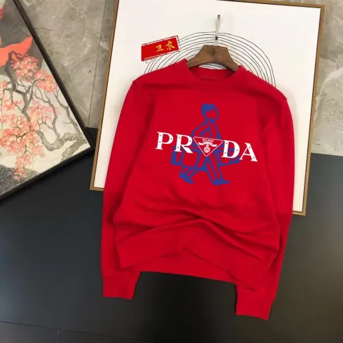 Prada Hoodies Long Sleeved For Men #1420895 $48.00 USD, Wholesale Replica Prada Hoodies