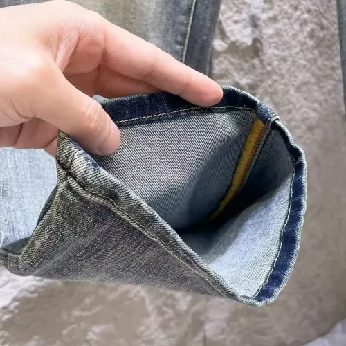 Replica Hermes Jeans For Men #1421206 $68.00 USD for Wholesale