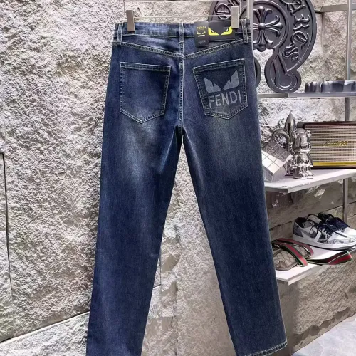 Replica Fendi Jeans For Men #1421213 $68.00 USD for Wholesale