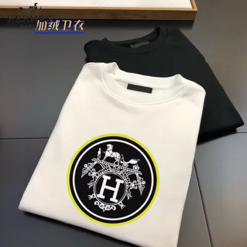 Replica Hermes Hoodies Long Sleeved For Men #1421235 $45.00 USD for Wholesale