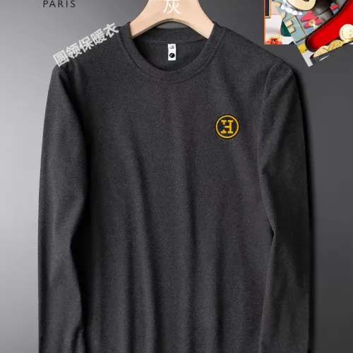 Hermes T-Shirts Long Sleeved For Men #1421484 $40.00 USD, Wholesale Replica Hermes T-Shirts
