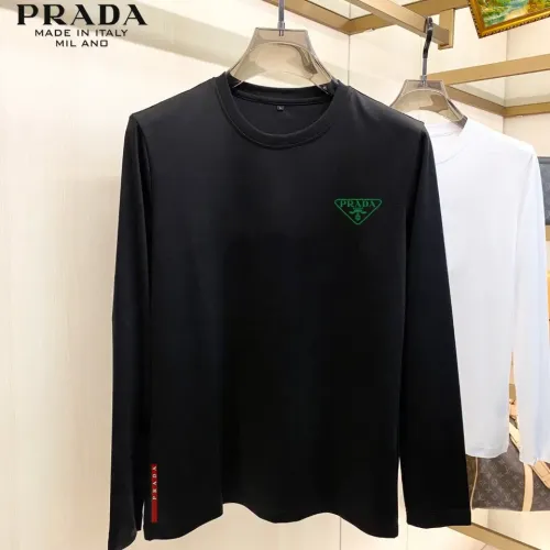 Prada T-Shirts Long Sleeved For Unisex #1421537 $34.00 USD, Wholesale Replica Prada T-Shirts