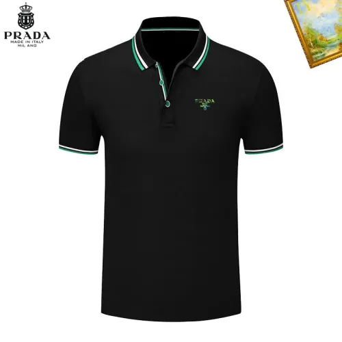 Prada T-Shirts Short Sleeved For Men #1421608 $29.00 USD, Wholesale Replica Prada T-Shirts